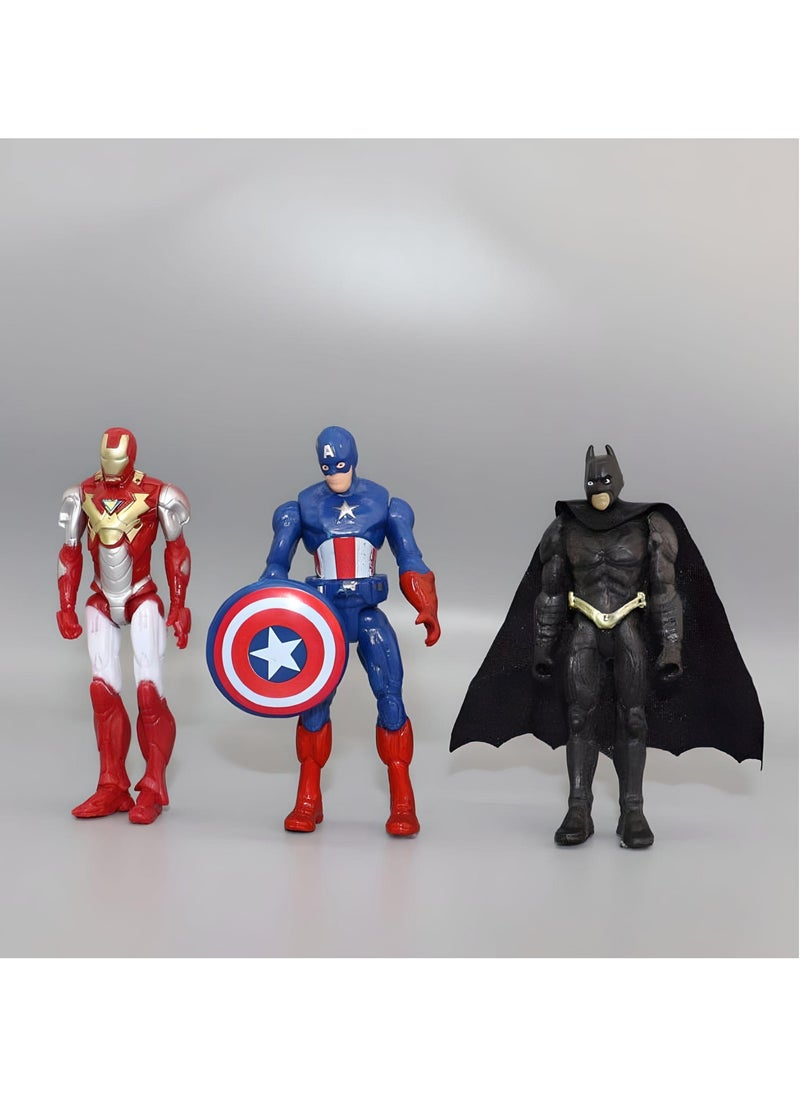SARAOONT - 6 Piece Superhero Action Figures Sets Marvel Hero Series Collectible Ornaments for cake Toppers.. - Image 1
