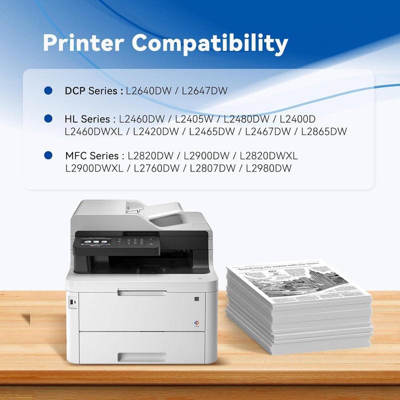 belietop TN830XL Toner Cartridge High Yield Replacement for Brother TN830 TN-830 TN830 XL TN-830XL use with HL-L2460DW DCP-L2640DW HL-L2405W MFC-L2820DW HL-L2480DW Printer (2 Black) - Image 3