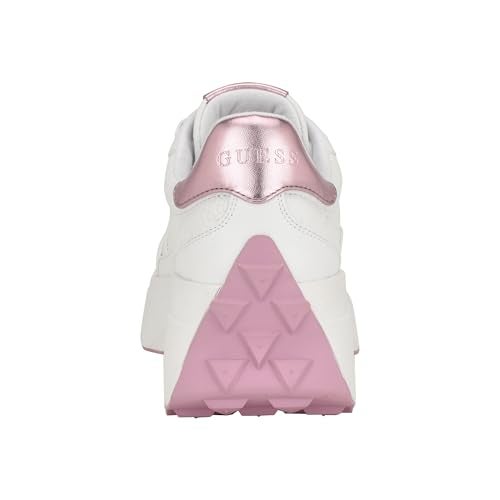 GUESS Women's Calebb10 Sneaker, White/Pink 147, 7.5 - Image 3