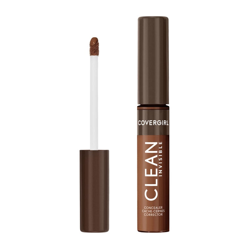Covergirl Clean Invisible Concealer, Lightweight, Hydrating, Vegan Formula, Deep Bronze 190, 0.23oz - Image 1