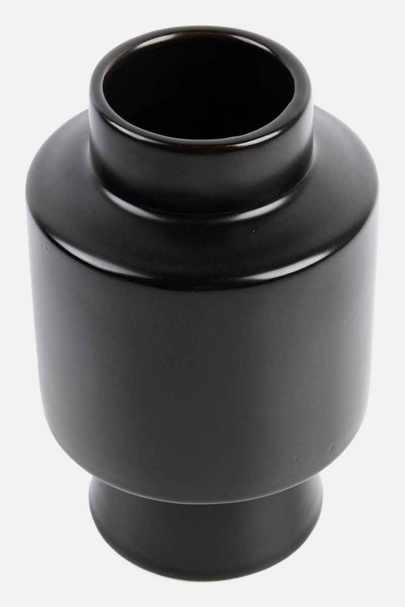 Muy Mucho Ceramic Decorative Flower Vase, Black  - Image 2