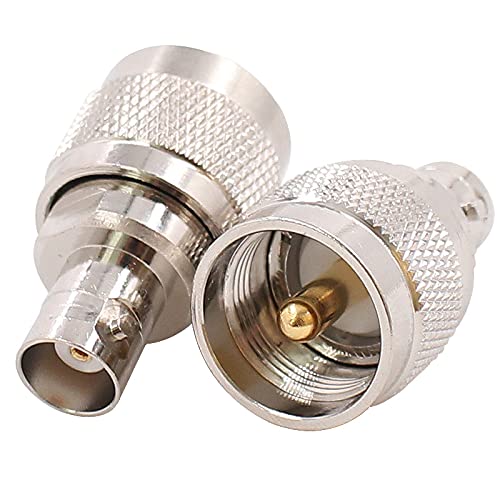 exgoofit BNC Female to SO239 Male Adapter 4pcs RF Coaxial Coax Connector PL-259 PL259 Cable - Image 3