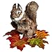 Basuo-9Q Basuo9Q Realistic Squirrel Figurine Lifelike Plush Tree Rodent with Bushy Tail Handcrafted Collectible Stuffed Animal for Festive Decorations DIY Centerpiece Woodland Home Decor - Image 2