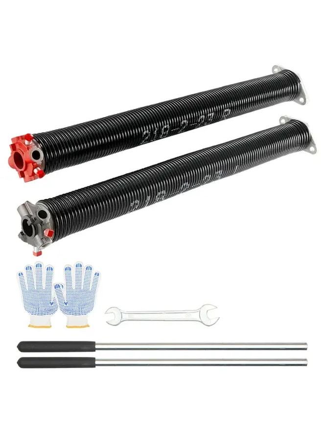 Garage Door Torsion Spring 0.218x2x23 Inch 16000 Cycles Kit with Winding Bars - Image 1