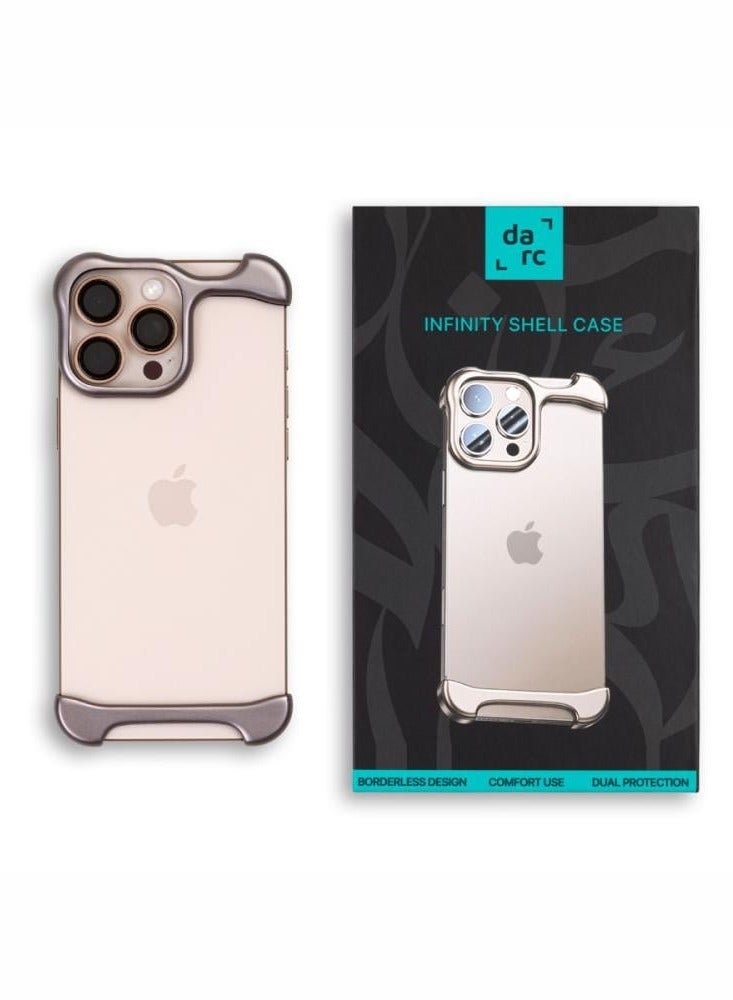 دارك جراب INFINITY مدعم من الاطراف لون تيتانيوم الطبيعي 16 برو ماكس - Image 1