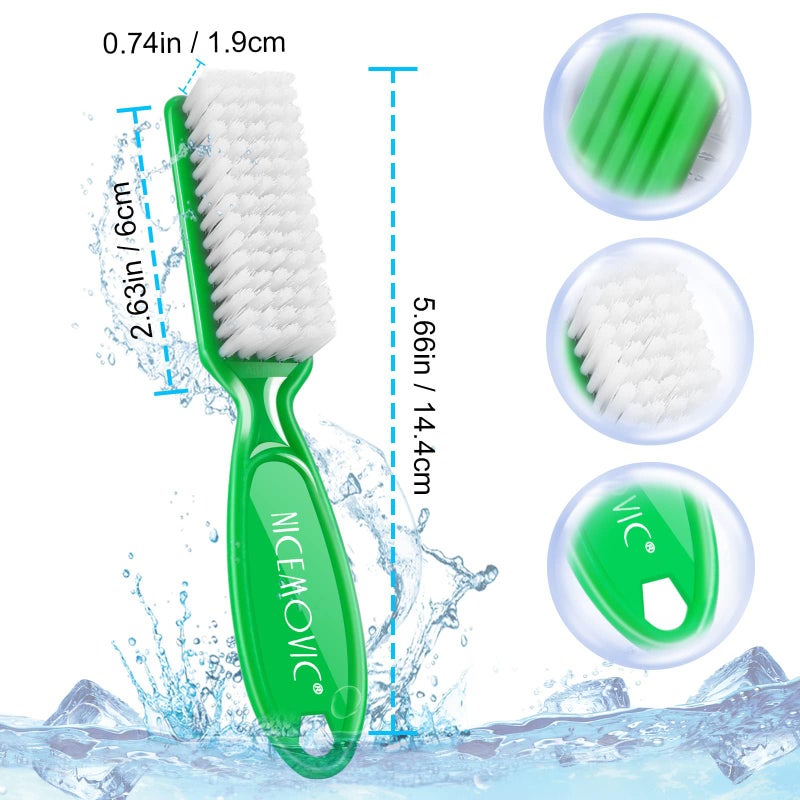 NICEMOVIC 10 Pcs Handle Grip Nail Brush, NICEMOVIC Hand Fingernail Cleaner Brush Manicure Tools Scrub Cleaning Brushes Kit, Use for Toe and Nail Cleaning (Bright Colors) - Image 4
