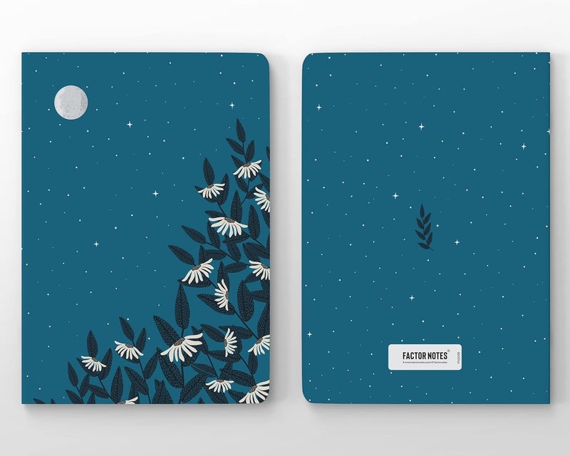 FACTOR NOTES دفتر A5: مخطط | 90 جرام | 160 صفحة (القمر الكامل) - Image 5