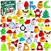 MGparty 48 PCS Christmas Squishies Mochi Squishies Toys for Kids Christmas Stocking Stuffers Party Favor Goodie Bag Filler Bulk - Image 2