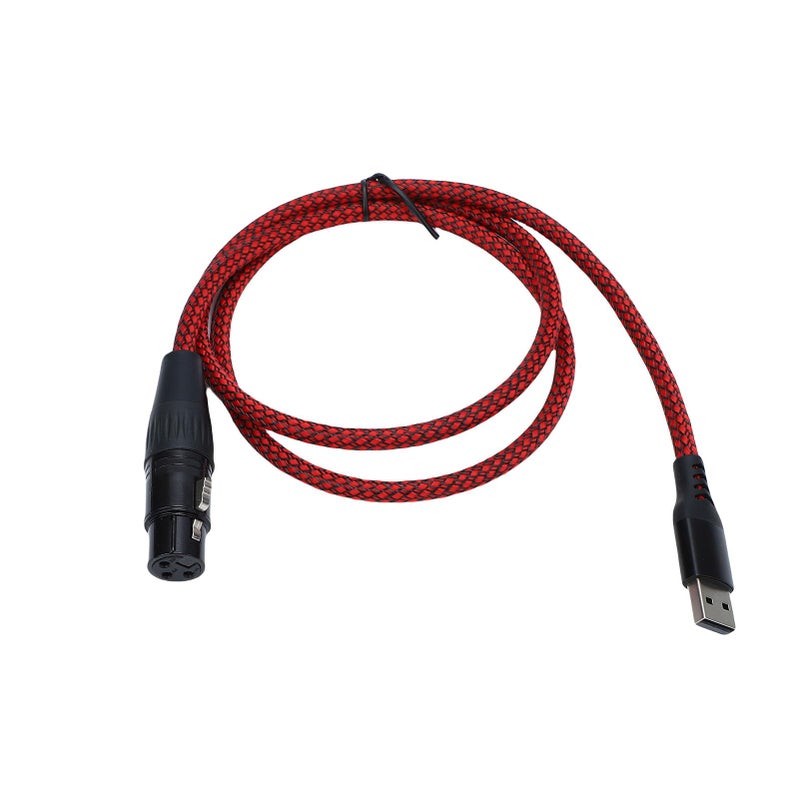 XLR Female to USB Cable Converter for Microphone Recording Karaoke Mixing Console Size 1 - Image 4