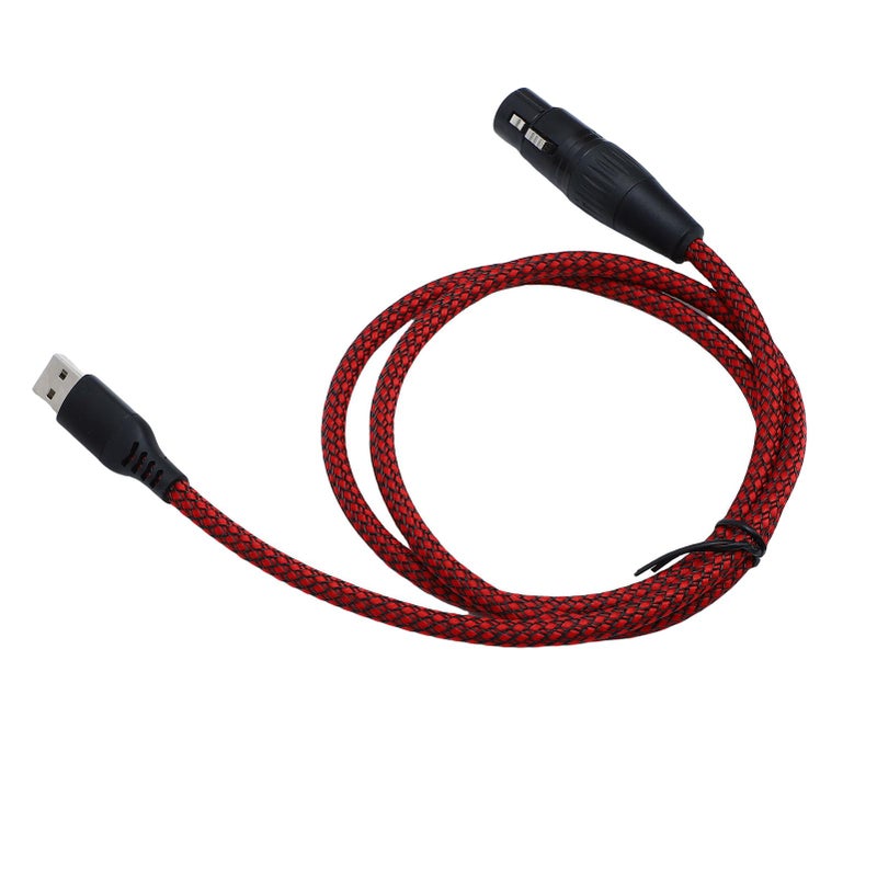 XLR Female to USB Cable Converter for Microphone Recording Karaoke Mixing Console Size 1 - Image 2