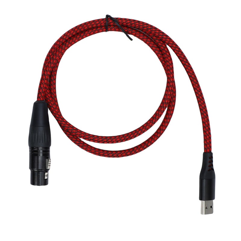 XLR Female to USB Cable Converter for Microphone Recording Karaoke Mixing Console Size 1 - Image 3