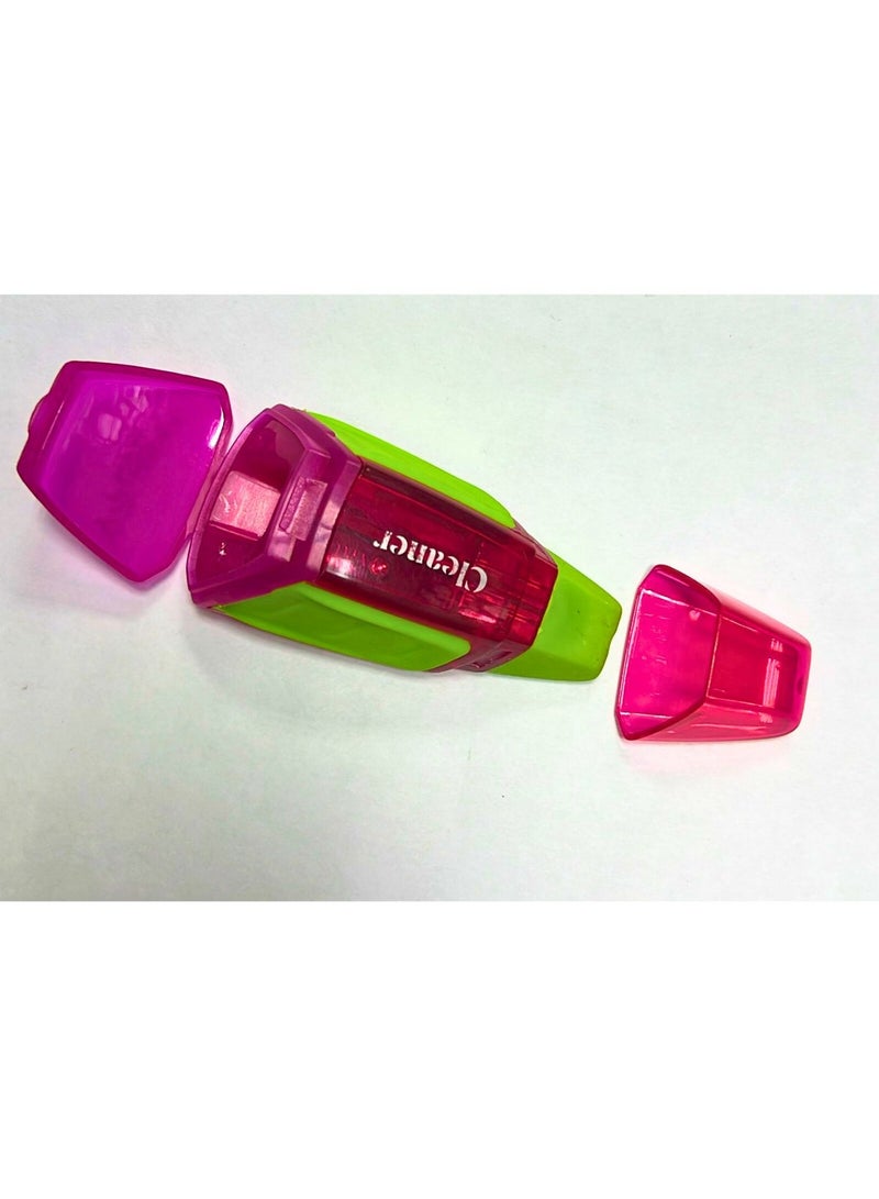 Y plus+ 24-Pieces Cleaner Soft Grip Sharpener And Eraser Assorted Color - Image 3
