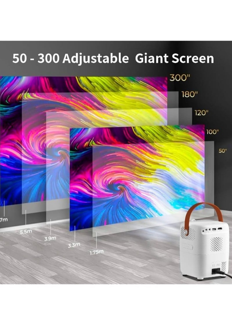 Umiio - Portable Video Projector HDMI USB AV Interface Bluetooth WiFi Game TV 1080P Screen Android Projector - Image 1