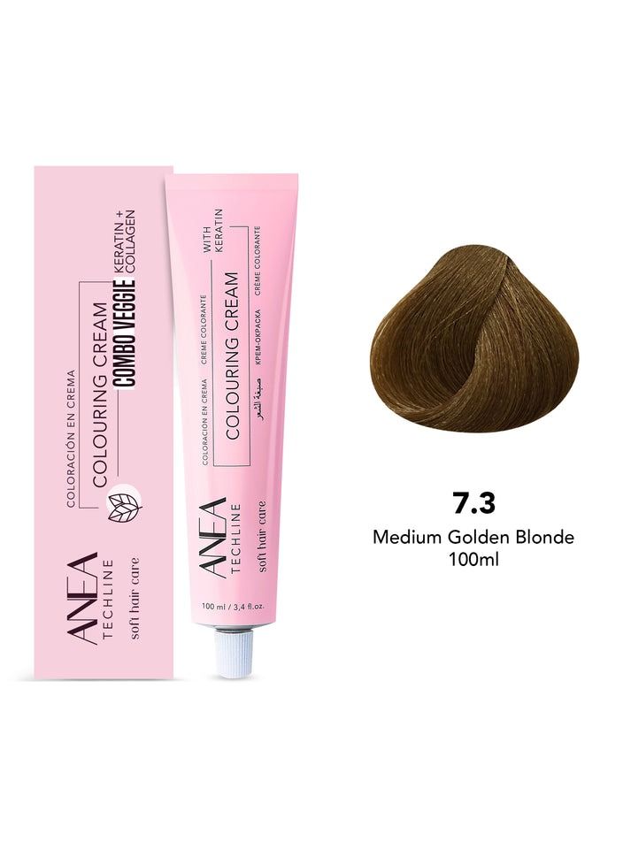 ANEA TECHLINE Anea Colouring Cream 100ml 7.3 Medium Golden Blonde