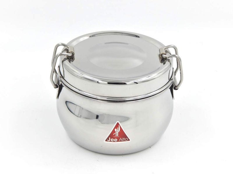 JEE ALTO Food Pack Lunch Box with Steel Separator Cup and Locking Clip (Cup : 300 ml + Bottom Cup: 400 ml) - Image 1