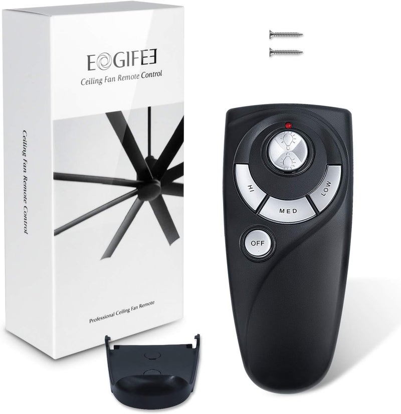 Eogifee UC7083T Ceiling Fan Remote Control Replacement of Hampton Bay with Dim Light,3 Speed Control with Wall Mount Only Remote - Image 1