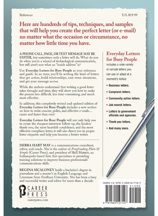 Career Press Everyday Letters for Busy People: Hundreds of Samples You Can Adapt at a Moments Notice Revised Edition  - Image 2