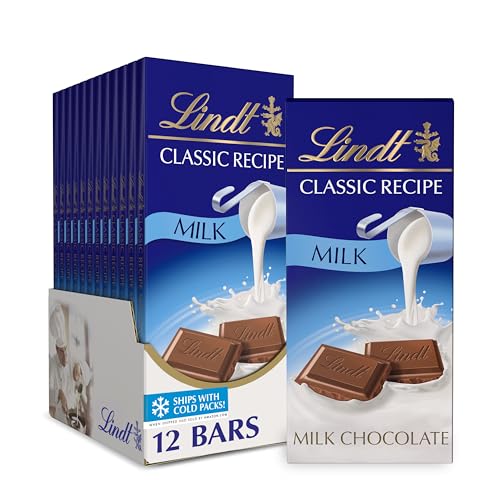 Lindt CLASSIC RECIPE Milk Chocolate Bar Milk Chocolate Candy 44 oz 12 Pack - Image 1