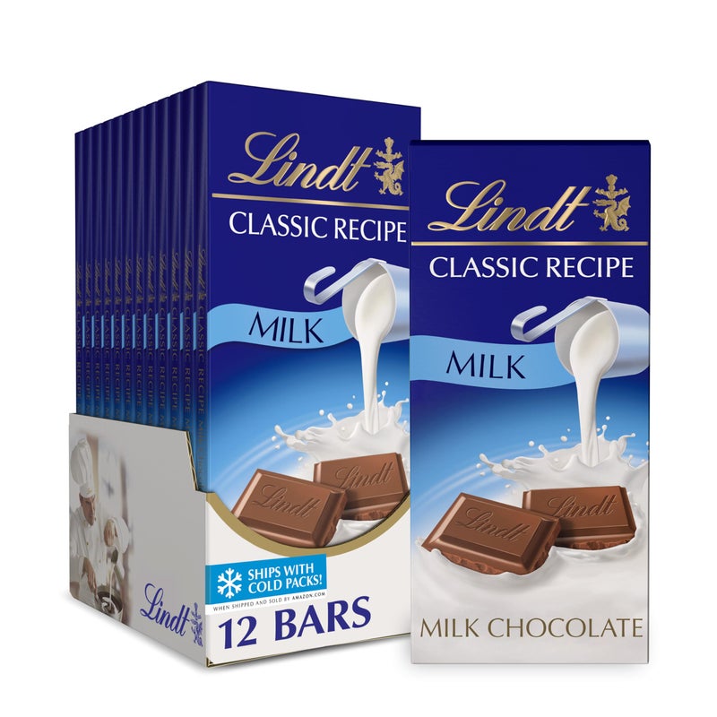 Lindt CLASSIC RECIPE Milk Chocolate Bar Milk Chocolate Candy 44 oz 12 Pack - Image 2