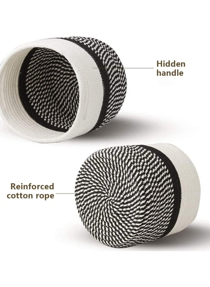 CMGTYYD Indoor Plant Pots, Planter Pots, Cotton Rope Plant Basket 9.85 Inch, Foldable Woven Basket for Home Decoration, Multi-Functional Storage for Planter Flower Pots, Eco-Friendly and Versatile - Image 4