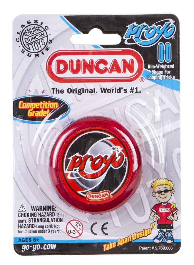Duncan Toys ProYo Looper Yo-Yo, Beginner Yo-Yo with String, Wooden Axle and Plastic Body, Red - Image 5
