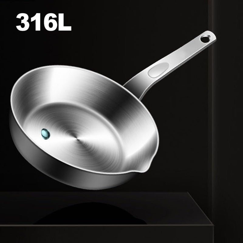Mini Egg Pan:  Silver Stainless Steel Nonstick Breakfast Pan - Small Frying Skillet for Home Kitchen Camping - Image 4