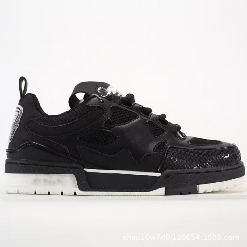 Putian Shoes Donkey Family Small Fat Ding Small White Shoes Bread Shoes Men And Women With Sports L Family Board Shoes - Image 1
