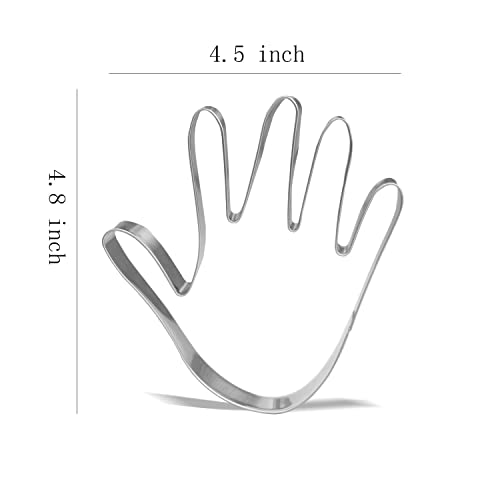 Keewah 4.8 inch Hand Cookie Cutter - Stainless Steel - Image 2