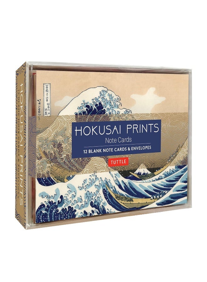 Hokusai Prints Note Cards: 12 Blank Note Cards & Envelopes (6 x 4 inch cards in a box)  - Image 1
