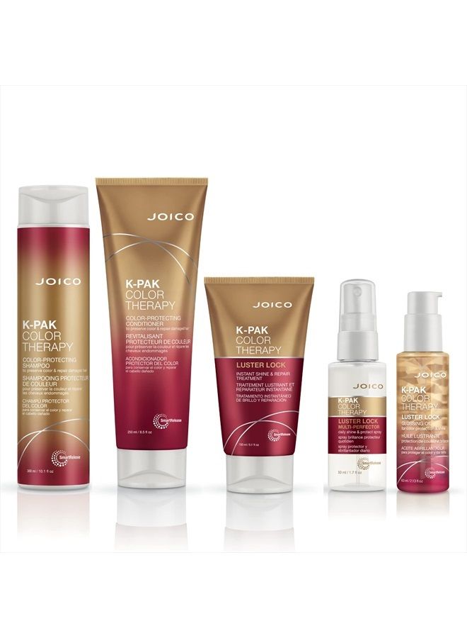 JOICO K-PAK Color Therapy Luster Lock Multi-Perfector Daily Shine & Protect Spray | For Color-Treated Hair | Instantly Detangle | Control Frizz | Boost Shine | With African Maketti & Argan Oil | 1.7 Fl Oz - Image 4