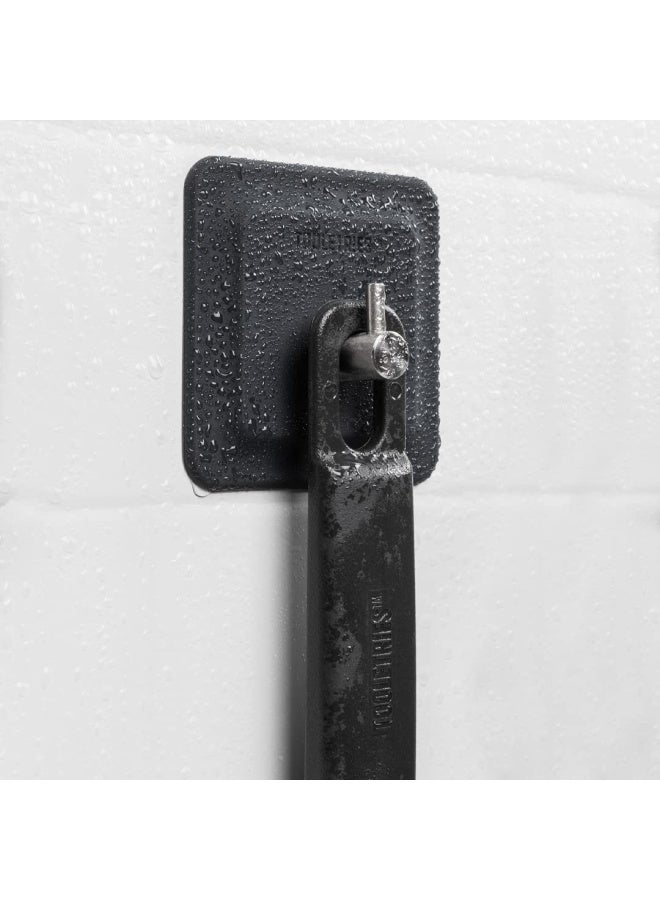 TOOLETRIES The Arnold Bathroom And Storage Hook Silicone Toiletry Organizer Shower And Bathroom Accessory Features Silicone Grip Technology Removable And Reusable Charcoal - Image 3