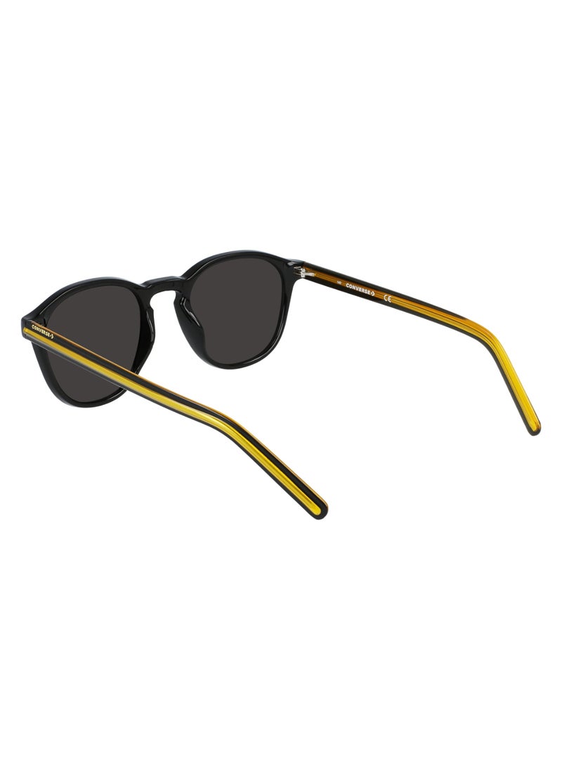 CONVERSE - Kids Unisex UV Protection Round Shape  Sunglasses CV512SY CHUCK-001-4920 - Lens Size: 49 - Black - Image 1