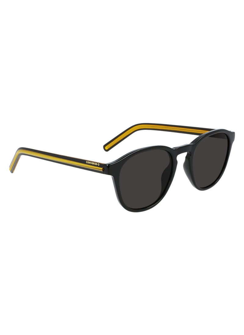 CONVERSE - Kids Unisex UV Protection Round Shape  Sunglasses CV512SY CHUCK-001-4920 - Lens Size: 49 - Black - Image 1