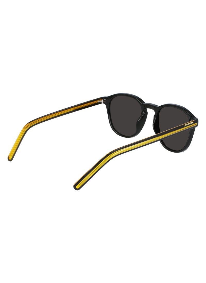 CONVERSE - Kids Unisex UV Protection Round Shape  Sunglasses CV512SY CHUCK-001-4920 - Lens Size: 49 - Black - Image 1
