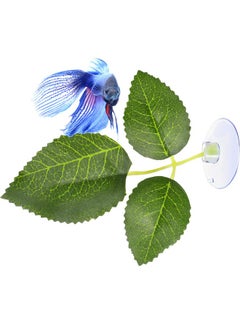 Patelai 9 Pieces Betta Bed Leaf Hammock Pad Betta Fish Leaf Pad Betta Fish Hammock Betta Fish Accessories Plant Tank Decorations For Lightweight And Realistic Resting Spot Simulating The Habitat  - Image 2