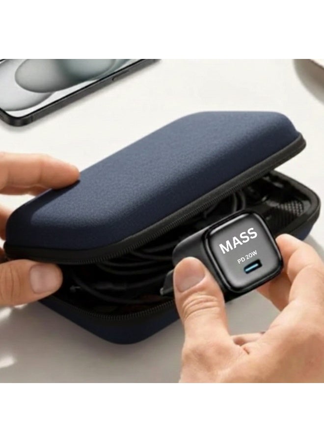 ماس شاحن حائط Mass MA-HC01 بقوة 20 واط بتقنية GaN ومنفذ USB-C - شحن سريع بتقنية Power Delivery (PD 3.0)، صغير الحجم وسهل الحمل، أسود | ضمان لمدة 12 شهرًا - Image 5