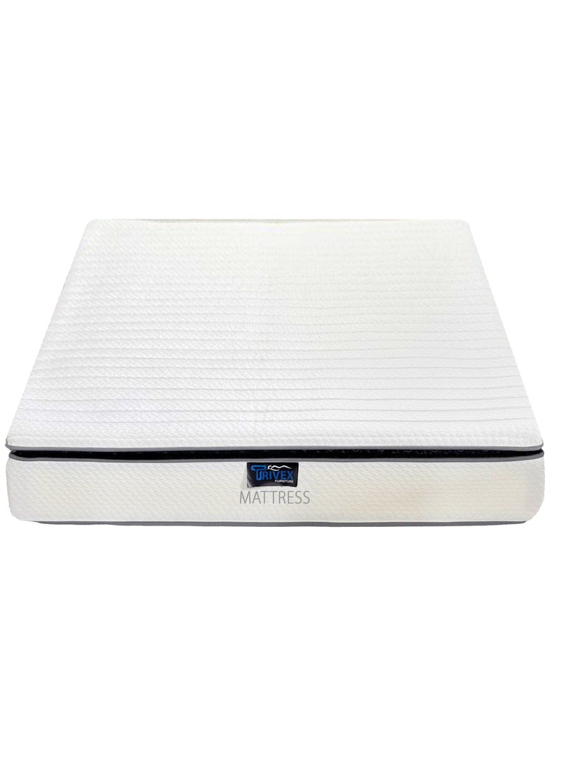 TRIVEX - King Size Pocket Spring Mattress with Pillow Top 28cm Thick Innerspring Hybrid Mattress Optimal Comfort & Support Combination Long Warranty Mattress 180x200 - Image 1