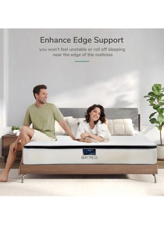 TRIVEX King Size Pocket Spring Mattress with Pillow Top 28cm Thick Innerspring Hybrid Mattress Optimal Comfort & Support Combination Long Warranty Mattress 180x200  - Image 3