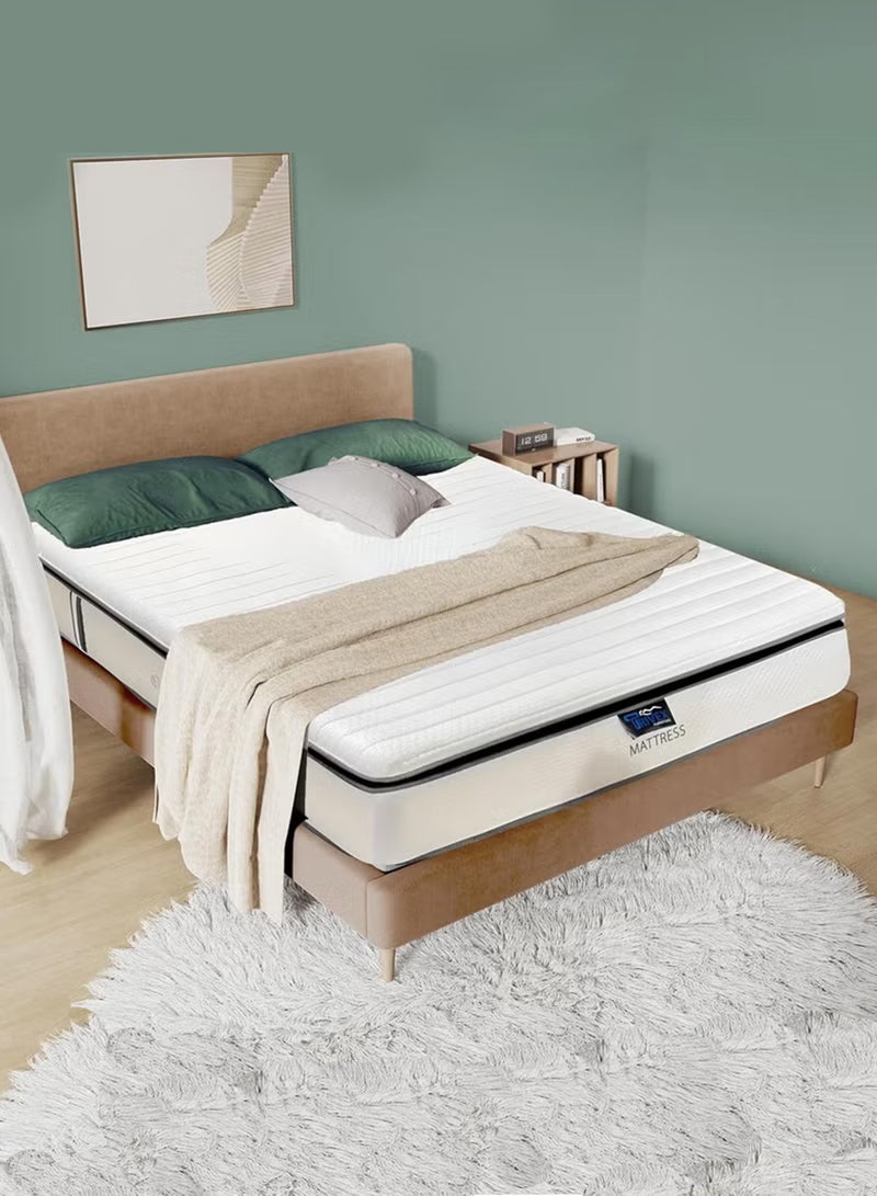 TRIVEX King Size Hybrid Mattress with Pocket Springs Medium Firm Orthopedic Support Back Pain Low Motion Transfer Pressure Point Relief 7-Year Warranty (180x200x28) - Image 3