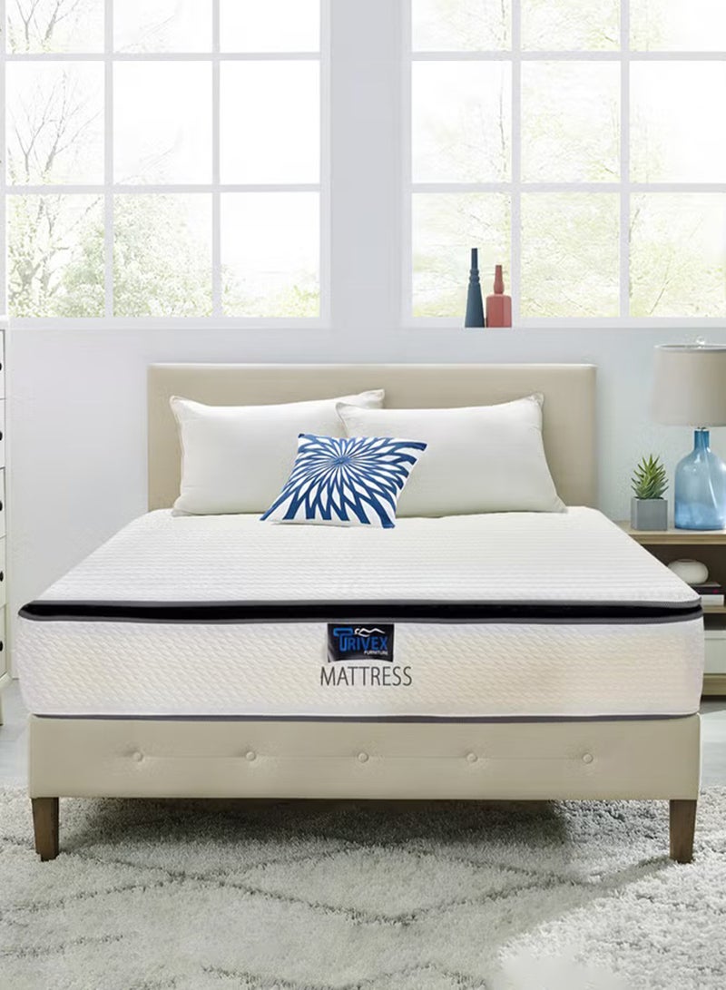 TRIVEX King Size Hybrid Mattress with Pocket Springs Medium Firm Orthopedic Support Back Pain Low Motion Transfer Pressure Point Relief 7-Year Warranty (180x200x28) - Image 5