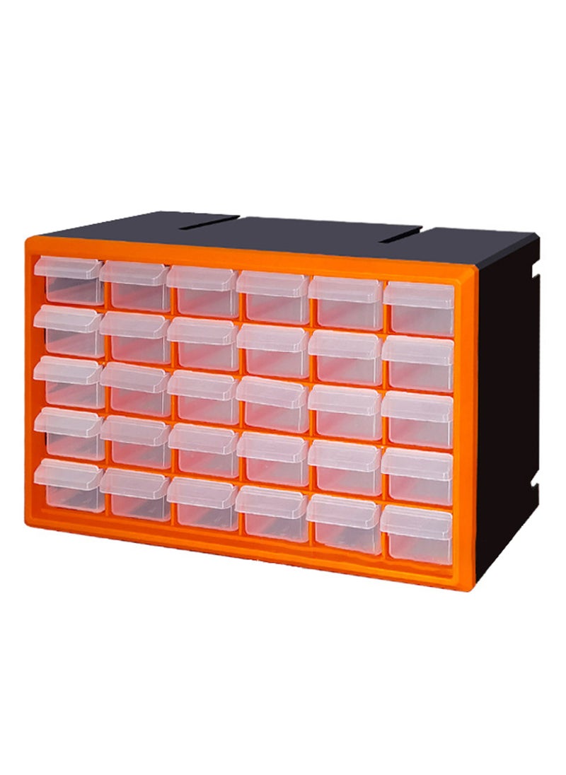 30-Drawer Modular Storage Cabinet - Multipurpose Organizer for Clothing, Toys, Sundries, and Hardware Parts, Orange - pzsku/Z3FF9B7A69102FB8BD9D3Z/45/_/1737422003/93b779eb-5be3-43c4-9839-e739aa44fddc