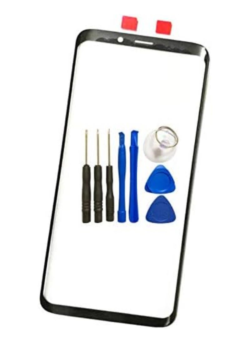 Generic - New LCD Screen Front Outer Glass Lens for Samsung Galaxy S9Plus S9 Plus G965 6.2'' Touch Panel Screen Replacement with Tool (Not LCD &Not Digitizer) - Image 1