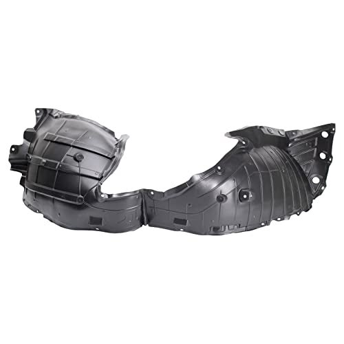 TRQ Front Right Inner Fender Liner Black Passenger Side Compatible with 2013 INFINITI JX35 2014 QX60 2013-2014 Nissan Pathfinder NI1249137 NI1249160 - Image 1