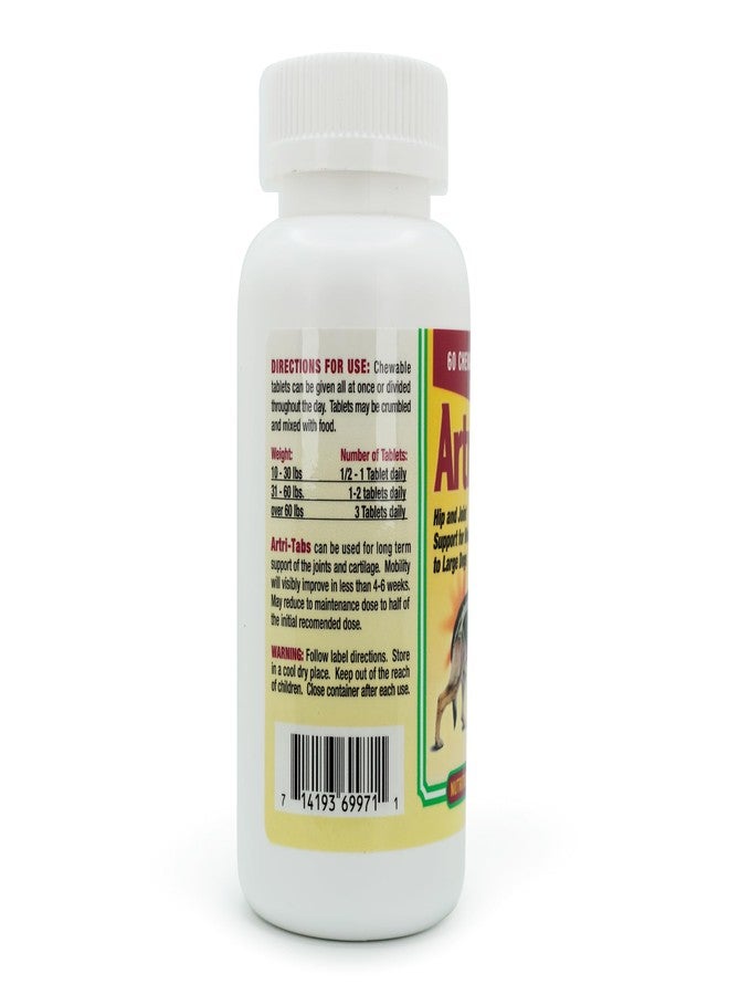 مكمل غذائي مركب من Artri-tabs من شركة Interfarma Corp | حماية الغضروف، تقليل الالتهاب، ودعم المفاصل للكلاب | مع الجلوكوزامين والكولاجين وMSM | بنكهة بيكون | 60 قرصًا. - Image 3