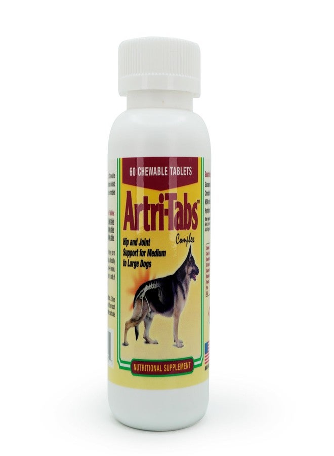 مكمل غذائي مركب من Artri-tabs من شركة Interfarma Corp | حماية الغضروف، تقليل الالتهاب، ودعم المفاصل للكلاب | مع الجلوكوزامين والكولاجين وMSM | بنكهة بيكون | 60 قرصًا. - Image 1