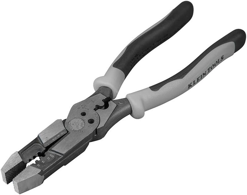 Klein Tools J215-8CR Multitool Pliers, Made in USA, Hybrid Multi Purpose Tool / Crimper, Wire Stripper, Bolt Shearing, Wire Grabbing, Twisting, Looping - Image 3