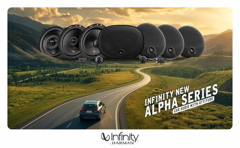 Infinity إنفينيتي كار سابووفر ألفا 1600 | بيك باور - 1600 | آر إم إس باور - 300W | 12 إنش سابووفر ثنائي المغناطيس | إخراج صوت عالي الأداء (أسود) - Image 2