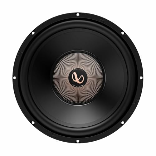 Infinity إنفينيتي كار سابووفر ألفا 1600 | بيك باور - 1600 | آر إم إس باور - 300W | 12 إنش سابووفر ثنائي المغناطيس | إخراج صوت عالي الأداء (أسود) - Image 1