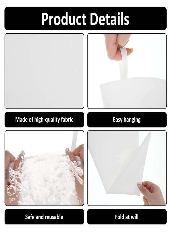 Jeffdad 4 Pcs Reusable Pastry Piping Bags, 12, 14, 16, 18 Inch Professional Pastry Bag, Large Canvas Cake Decorating Bags Icing Piping Bag for Frosting, Icing, Cupcakes, Cookies - Image 3