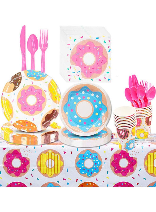NIBEMINENT 81-Piece Doughnut Theme Party Supplies - Image 1